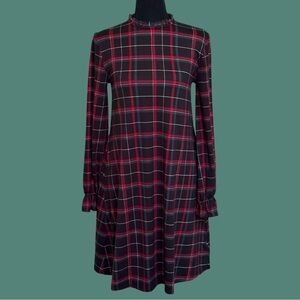 Maurices Plaid 24/7 Long Sleeve Dress - NWT